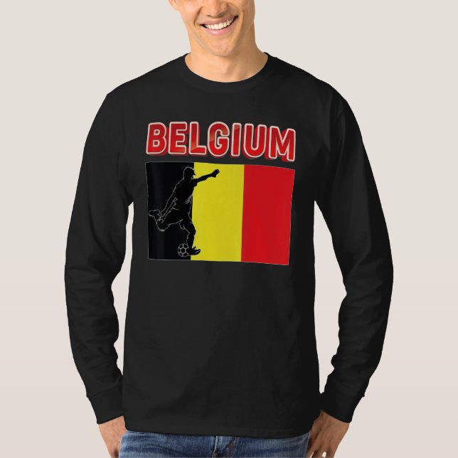Camiseta Fan Belgium Equipe Nacional De Futebol Do Mundo Ch (Frente)