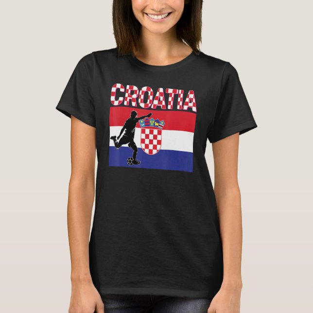 Camiseta Fan Croácia National Team World Futebol Futebol Ch (Frente)