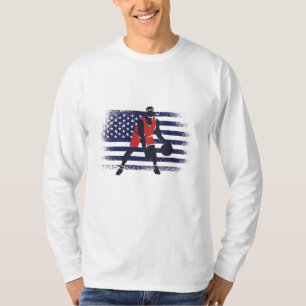 Camiseta Fan Jersey USA Flag de basquete
