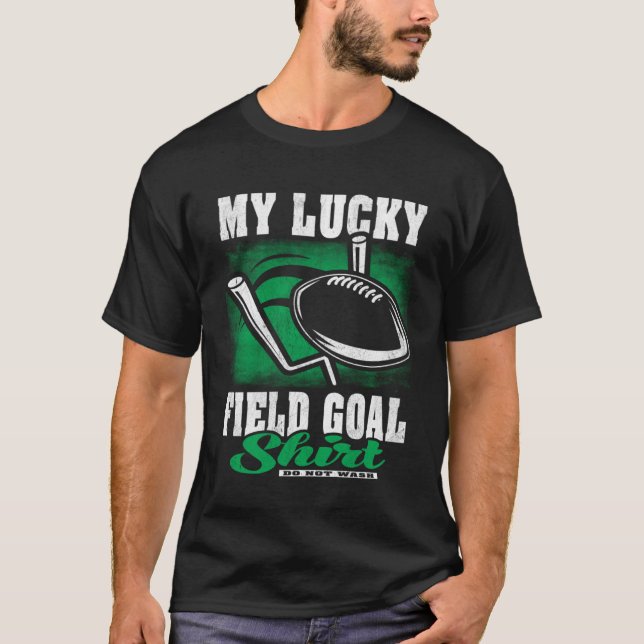 Camiseta Fan Kicker de futebol do Lucky Field Goal (Frente)
