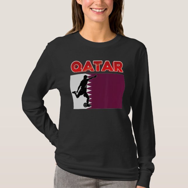 Camiseta Fan Qatar National Team World Futebol Soccer Cham (Frente)
