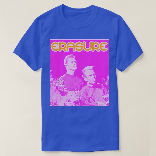 Camiseta FanArt retrorreflector do Erasure 80s (Frente do Design)