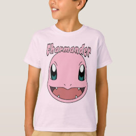 Camiseta Fanarte do Charmander Rosa Pokémon