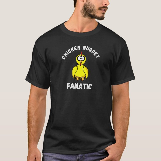 Camiseta Fanático por Nuggets de Frango (Frente)