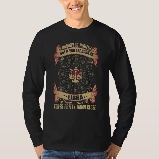 Camiseta Fancy Libra October Zodiac Design (Frente)