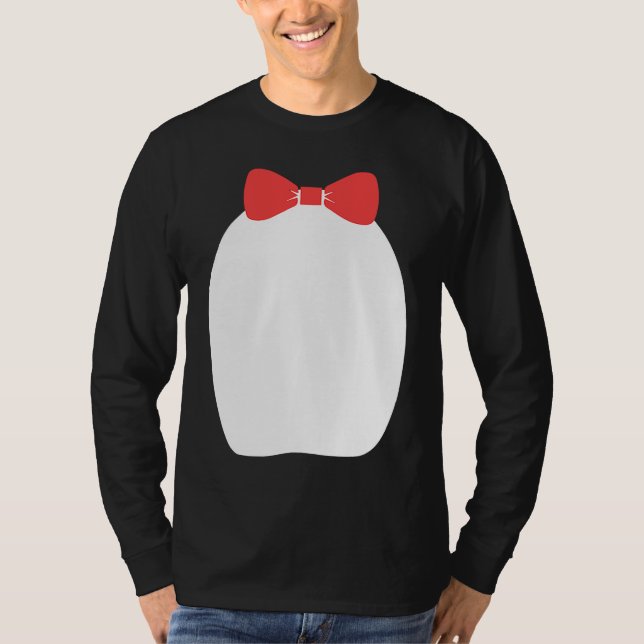 Camiseta Fancy Penguin Bow Tie Halloween Costume (Frente)