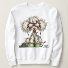 Camiseta Fancy Poodle Mess Christmas Sweatshirt