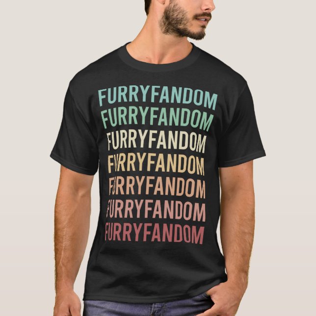 Camiseta Fandom Furry Furrie Fursona Fursuit Antrópico (Frente)