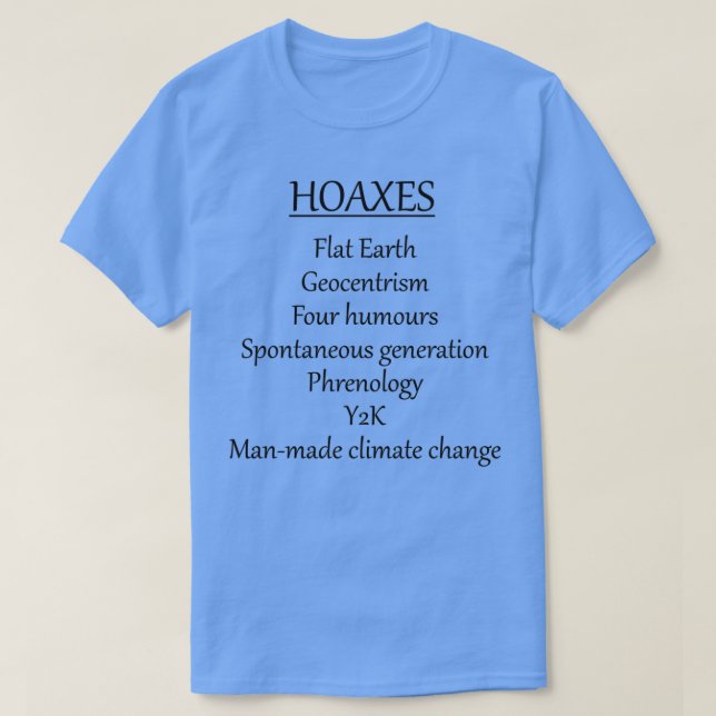 Camiseta Fanfarra das alterações climáticas (Frente do Design)
