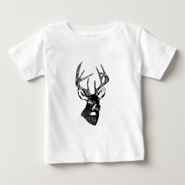 Camiseta Fanfarrão do troféu dos cervos da cauda branca (Frente)