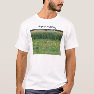 Camiseta Fanfarrão e campo de milho, caça feliz