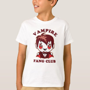 Camiseta Fang Club   Canhões Engraçados E Vampiros Bonitos