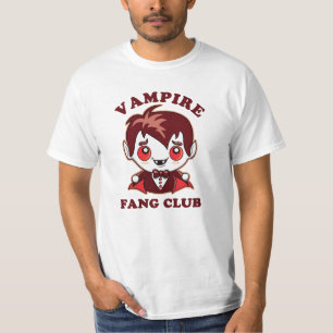 Camiseta Fang Club   Canhões Engraçados E Vampiros Bonitos