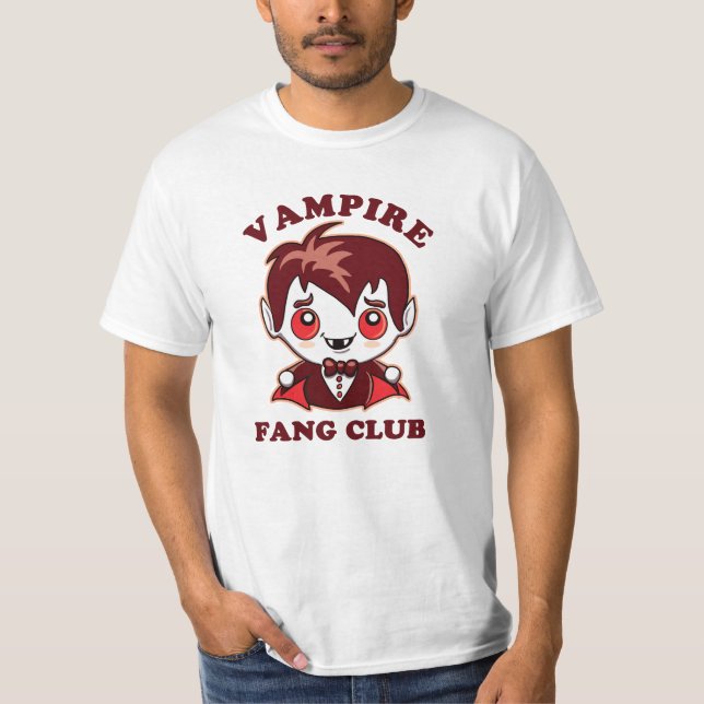 Camiseta Fang Club | Canhões Engraçados E Vampiros Bonitos (Frente)