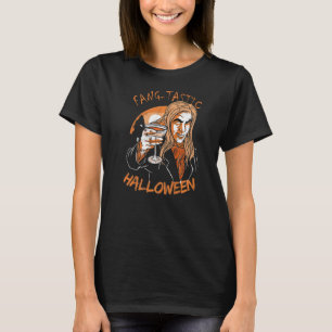 Camiseta Fangtasia, Vampiro do Halloween, Dizendo