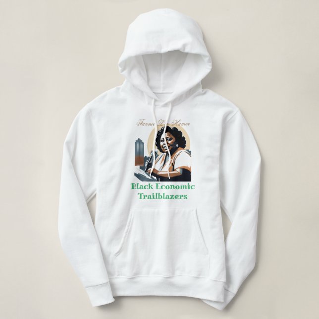 Camiseta Fannie Lou Hamer - Reboques Econômicos Negros (Frente do Design)