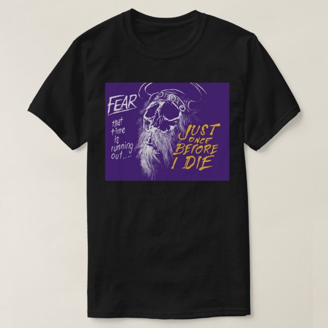 Camiseta Fans des Vikings du    MinnesotaJuste une fois ava (Frente do Design)