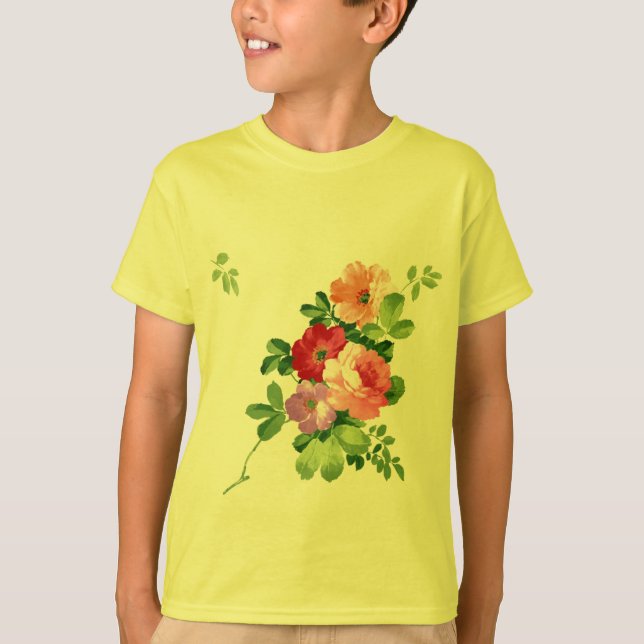 Camiseta Fantacy floral - customizável (Frente)