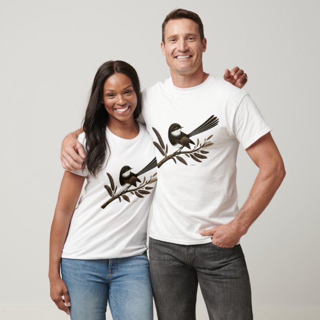 Camiseta Fantail da Nova Zelândia (Unissex)