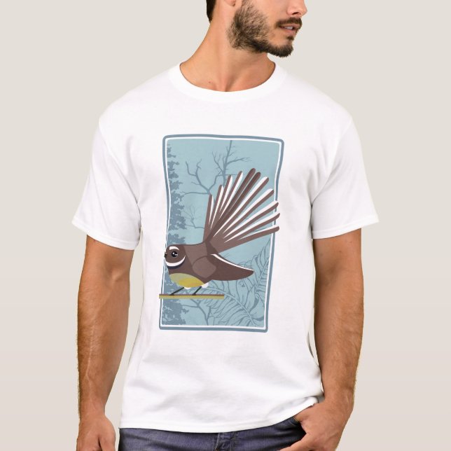 Camiseta Fantail Piwakwaka (Frente)