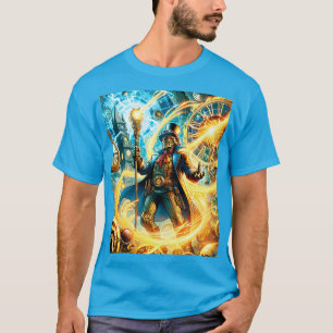 Camiseta Fantasia adorável feiticeiro do tempo Steampunk