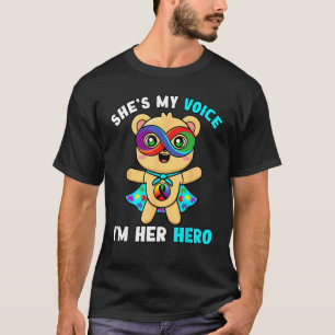 Camiseta Fantasia Combinada de Autismo para Mãe e Filha Her