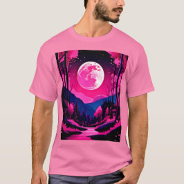 Camiseta Fantasia da Lua Rosa