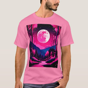 Camiseta Fantasia da Lua Rosa