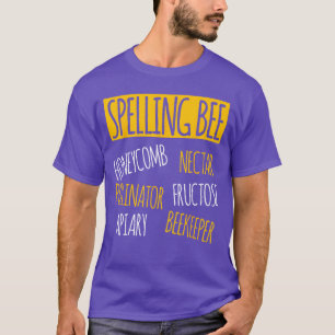 Camiseta Fantasia de Abelha Ortográfica Engraçada para o Ha