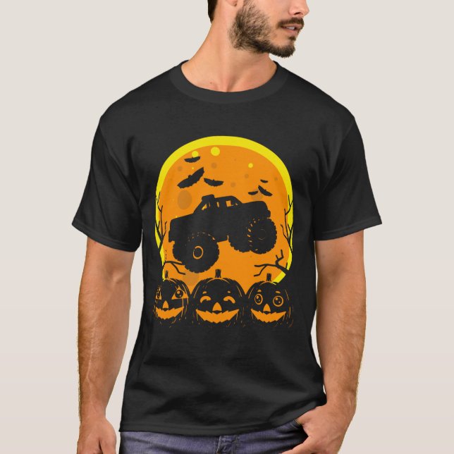 Camiseta Fantasia de Abóbora de Morcego de Monstro de Camin (Frente)