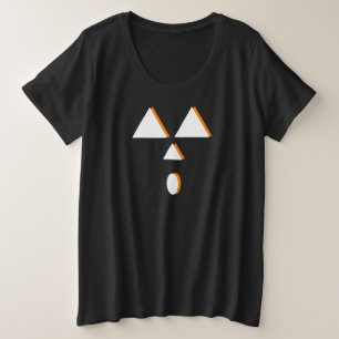 Camiseta Fantasia de Abóbora Neon Geométrica Fofa para Fest