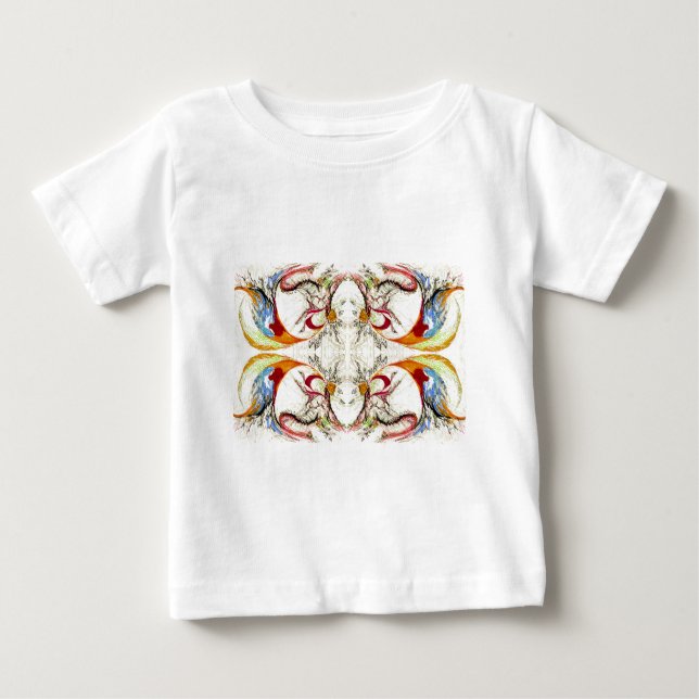 Camiseta Fantasia de Árvores e Pássaros (Frente)