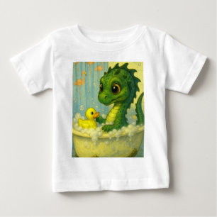 Camiseta Fantasia de banho de bolhas de serpente de bebê de