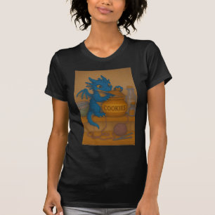 Camiseta Fantasia de biscoitos de dragão azul-tempestade, u