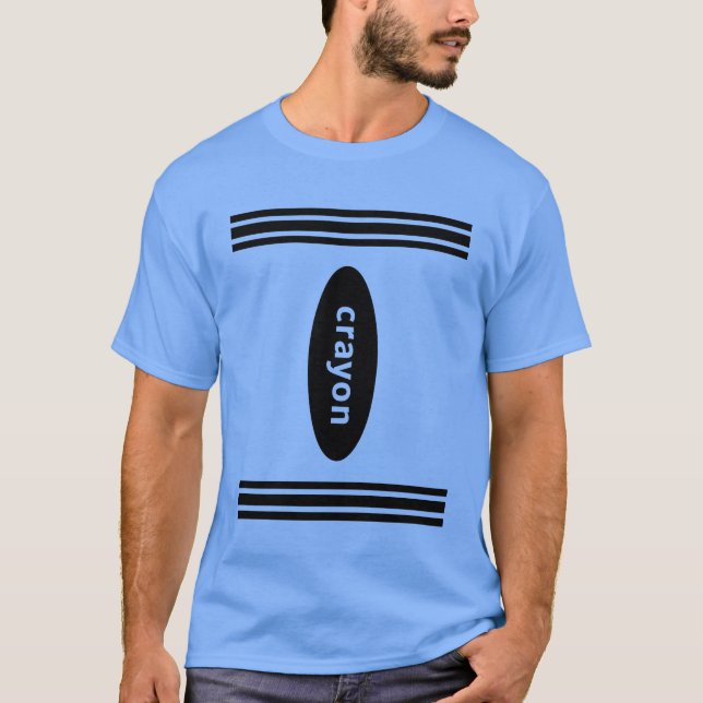 Camiseta Fantasia de Caixa de Lápis para Casal ou Grupo no  (Frente)