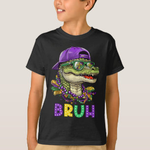 Camiseta Fantasia de Carnaval Bruh de Jacaré para Adolescen