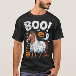 Camiseta Fantasia de Cavalo Fantasma Cavalos Amantes Engraç