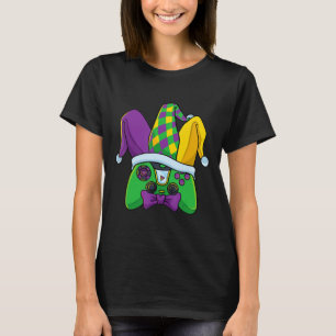 Camiseta Fantasia de Chapéu de Jester de Controle de Jogo d