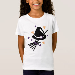 Camiseta Fantasia de Confete de Bruxa de Halloween Fofa Fes