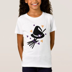 Camiseta Fantasia de Confete de Bruxa de Halloween Fofa Fes