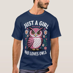 Camiseta Fantasia de Coruja Fofa para Mulheres Meninas Cria