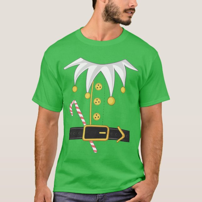Camiseta fantasia de elf natal (Frente)