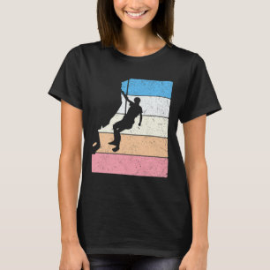 Camiseta Fantasia de Escalador de Rocha Bouldering Vintage