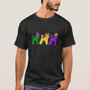 Camiseta Fantasia de Festa de Carnaval do Cão Poodle