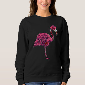 Camiseta Fantasia de Flamingo Zumbi Assustador para Hallowe
