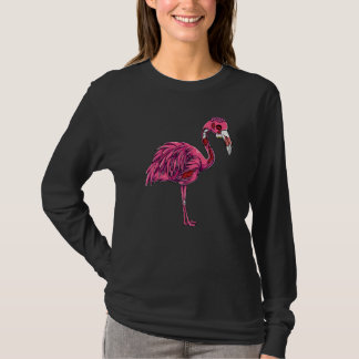 Camiseta Fantasia de Flamingo Zumbi Assustador para Hallowe