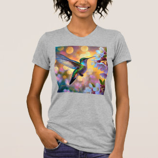 Camiseta Fantasia de Flor de Cerejeira Beija-flor