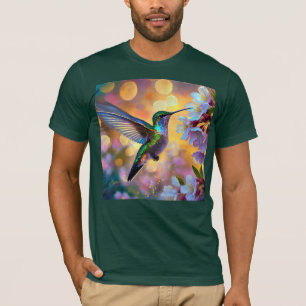 Camiseta Fantasia de Flor de Cerejeira Beija-flor