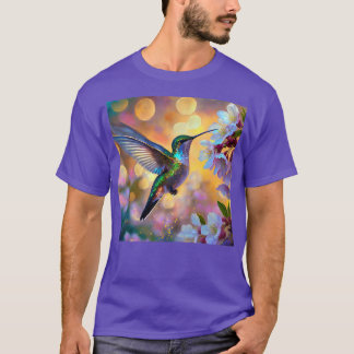 Camiseta Fantasia de Flor de Cerejeira Beija-flor