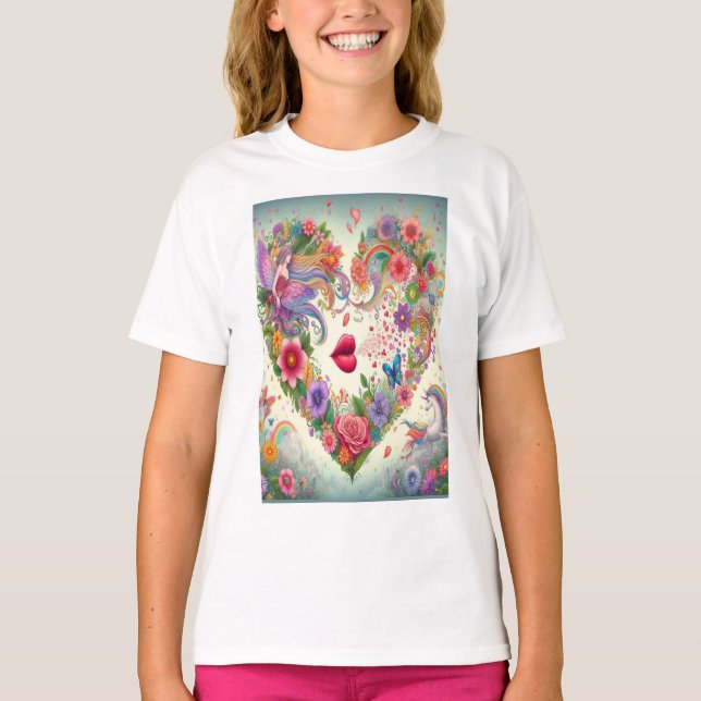 Camiseta Fantasia de Flor Encantada (Frente)